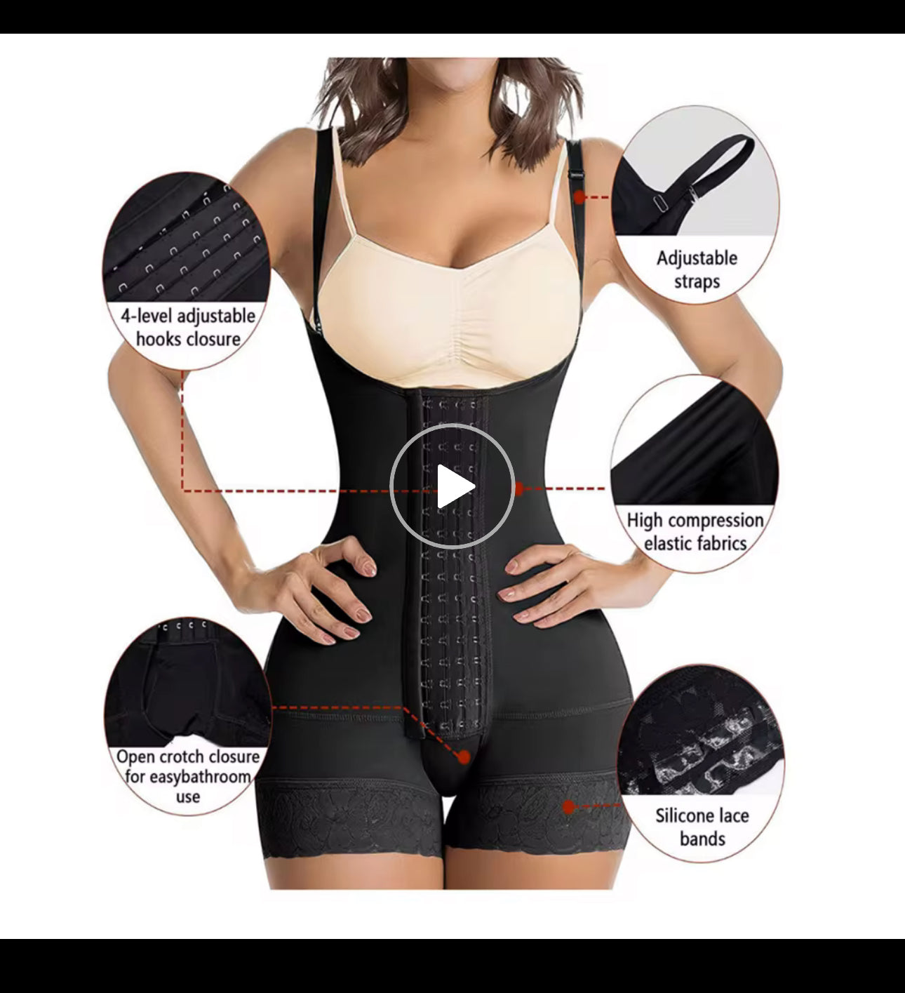 Fajas TUMMY CONTROLLER Girdle Post Surgery BBL 3 Body Shaper WAIST TRAINER