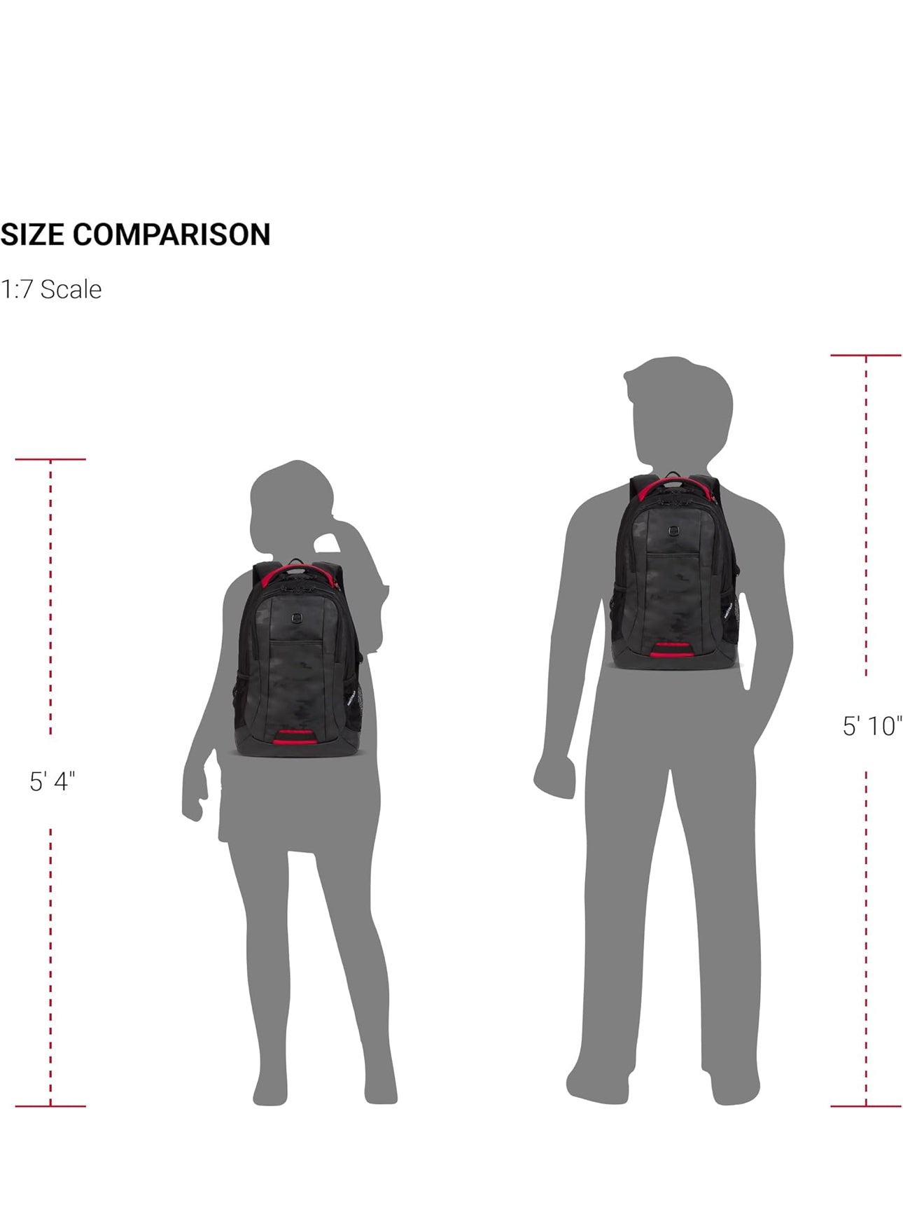 ⚡ HOT SALE! SwissGear Cecil 5505 Daypack, Backpack, Camo Black Daypack 18-Inch