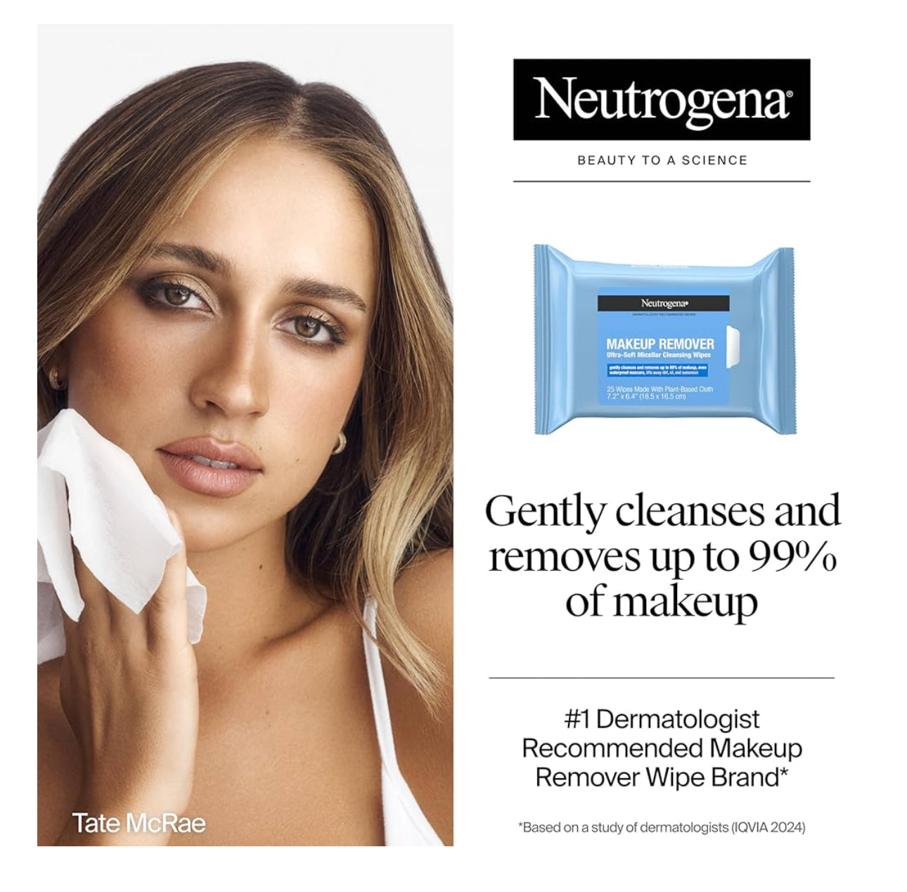 Neutrogena 4 PACKMakeup Removing Wipes -100 Count TOTAL BRAND NEW FREE SHIPPING