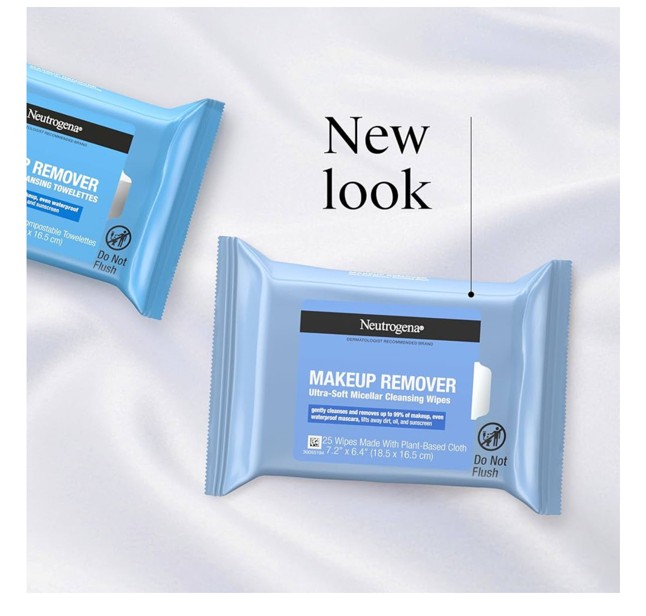 Neutrogena 4 PACKMakeup Removing Wipes -100 Count TOTAL BRAND NEW FREE SHIPPING