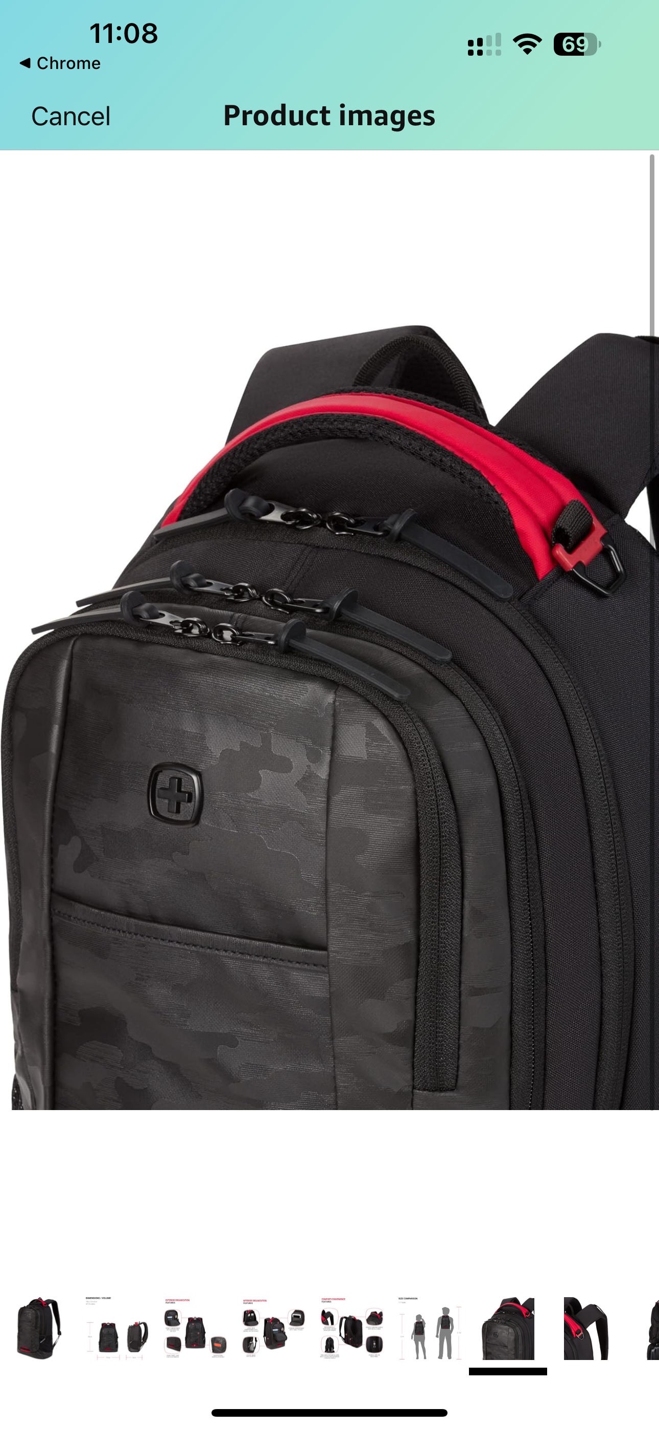 ⚡ HOT SALE! SwissGear Cecil 5505 Daypack, Backpack, Camo Black Daypack 18-Inch