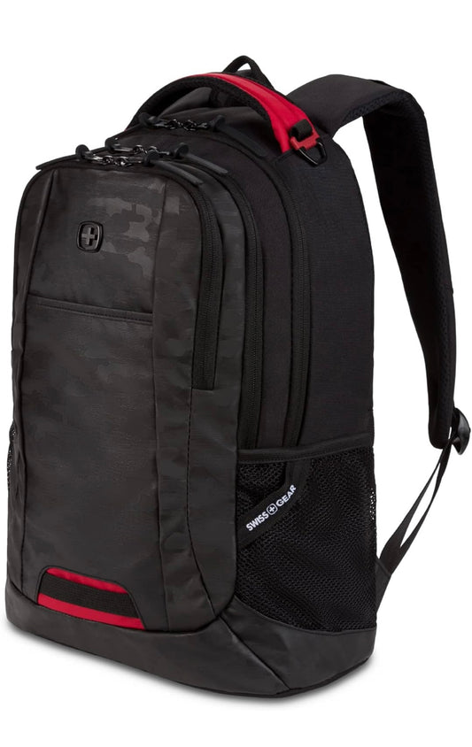 ⚡ HOT SALE! SwissGear Cecil 5505 Daypack, Backpack, Camo Black Daypack 18-Inch