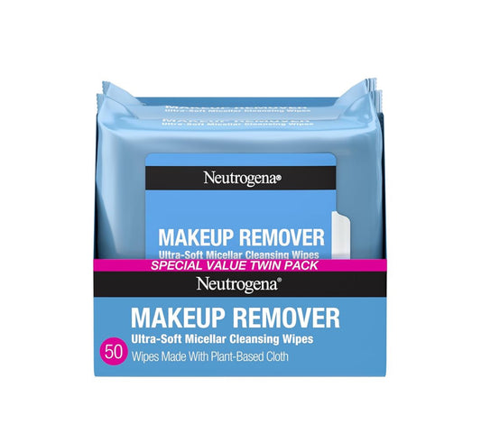Neutrogena 4 PACKMakeup Removing Wipes -100 Count TOTAL BRAND NEW FREE SHIPPING